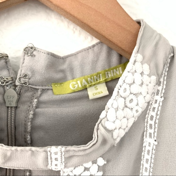 Gianni Bini Eryn Crochet Stripe Midi Dress Size Small - Picture 10 of 16